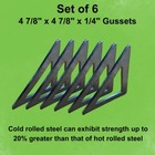 Gusset Kit -5    Down To 1  1 2  -set Of  40  Metal Gussets  1 8   3 16   1 4 