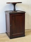 Antique Bar  Waiter Liquor Cabinet Wine Cooler Mahogany 1800s Server Rotates Bar