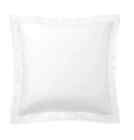 Ralph Lauren Organic Cotton Sateen Border Euro Pillow Sham Set Of 2 Studio White