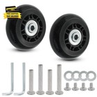 2pcs 64mm Luggage Replacement Wheels Suitcase Caster Wheels With Axles Kit
