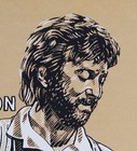      Slowhand     V Intage Eric Clapton Lithograph By K  Chillis 1979     Mint