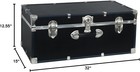 Seward Trunk College Dorm And Camp Storage Footlocker  Black  30-inch