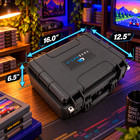 Casematix Travel Case For N64 Game Storage     Holds 36 Cartridges - Waterproof
