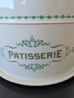 Retro Patisserie Metal Tin Cake Dessert Carrier From World Market French Country