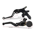 Brake Clutch Levers Master Cylinder Reservoir Black For Suzuki Gsxr600 Gsxr750