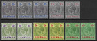 Grenada 1921-31 Gv Range To 10 - Sg112-133 Various Shades papers Mint Cat  425 