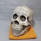 9  Paranormal Ouija Symbols Spirit Skull Head Figurine Occultist Collectible