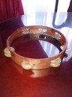 Vintage 1970s Tamborine Made In Israel