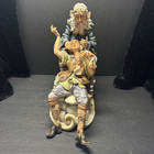 Vintag Antique Rare Large Capodimonte Porcelain Milio Signed Dentist Patient 12 
