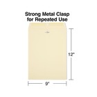 Staples Extra-heavyweight Clasp Catalog Envelopes 9 l X 12 h Manila 100 bx 19276