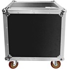 Heavy Duty 10 Space Ata Rack Case With 4 Inch Casters - 10u Server Network Case