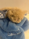 Baby Lovey Blue Bunny Security Blanket With Rattle