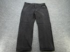 Levis 501 Jeans Mens 40x32 Black Regular Straight Button Fly Denim  fit 37x29 5 