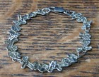 Rare Sterling Silver Mickey Mouse Link Bracelet