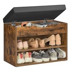  Shoe Bench With Cushion  23 6 w X 17 3 h Rustic Brown Without Boot Position