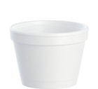 Dart 4j6 Foam Food Container 4 Oz White Insulated Eps Bowl 1 000 case