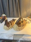 2 Vintage Hand Made Wooden Duck Figurine  12  Long