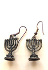 Hanukkah Menorah Earring  Bronze  Tone   4979