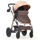 Luxury Newborn Baby Infant Stroller Foldable Convertible Bassinet Stroller Baby
