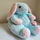 Ty Baby Pillow Pals Bunnybaby Plush Stuffed Animal Rattle Blue Pink Vtg 1999