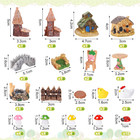 60 Pcs Mini Fairy Garden Accessories Kit Miniature House Decor
