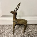 Vintage Brass Dhorka Standing Deer Sculpture Figurine