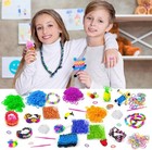 5100 Rubber Band Refill Kit  24 Colors Rubber Band Bracelet Making Kit For Kids