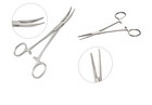 2pc Fishing Set 5  Straight   Curved Hemostat Forceps Locking Clamps