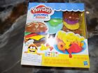 Play-doh Kitchen Creations Burger And Fries Set With 8 Non-toxic Colors New