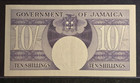 1960 Jamaica 10 Shillings Minor Circulation And Crisp