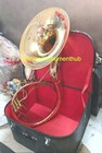 Sousaphone 22 bell Size Pure Brass Metal In Gold Polish  Mouthpc case  free Ship