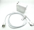 Ipod 4th A1070 Apple Power Adapter   30pin To Firewire Fw Charging Data Cable
