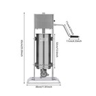 Stainless Steel 5l Commercial Churro Maker Machine 4 Nozzles Latin Fruit Machine