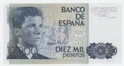 Spain Espa  a 10000 Pesetas 24-9-1985 P 161 Unc Uncirculated Banknote No Letter