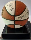 Kevin Durant   Other Sonics Signed Mini Basketball   Display Case Jsa Loa