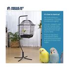 Prevue Hendryx Tubular Steel Hanging Bird Cage Stand 1780 Black  24-inch By 2   