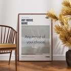 Request Any Movie - Custom Movie Poster  Custom Movie Print Personalised