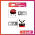 Muoqele 6pcs Red Reflectors Motorcycle License Plate Frame Bolts And Nuts  Round