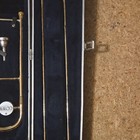 Conn Bb Tenor Slide Trombone Gold 0 Valves Includes Case   Mouthpiece