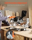Vevor Sliding Compound Miter Saw 10-in Blade 15 Amp Motor Corded Double Bevel