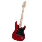 Glarry Gst Burning Fire Basswood Electric Guitar Kit W bag Red