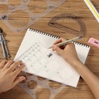 Large   Small Circle Stencil Set  2 Piece Circle Templates  Stencil Circle Art