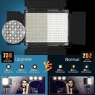 Gvm 1000d Rgb Led Video Light Kit 2-pack Softbox Bluetooth 18 Scenes Studio New