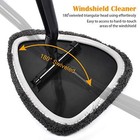  Car Window Glass Cleaner Wand Windshield Interior Cleaning Tool With Blue grey