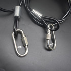 8ft 6mm Stainless Steel Security Cable Lock braided Steel Vinyl Coated Safety Ca