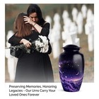 Large Cremation Urn For Adult Human Ashes Funeral Night Sky Stars Purple