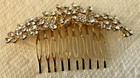Rhinestone Bridal Bridesmaids Comb Decorative Headpiece Hair Clip Worn Once