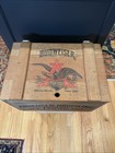 Vintage Budweiser Anheuser Busch Wooden Beer Crate Box 