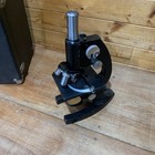 Vintage Bausch   Lomb Microscope With  3 Objectives And Case 1942