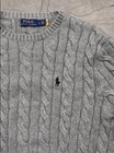 Polo Ralph Lauren Men s Grey Pullover Sweater Size L 100  Cotton